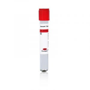 Additive free medical test tube for serum collection