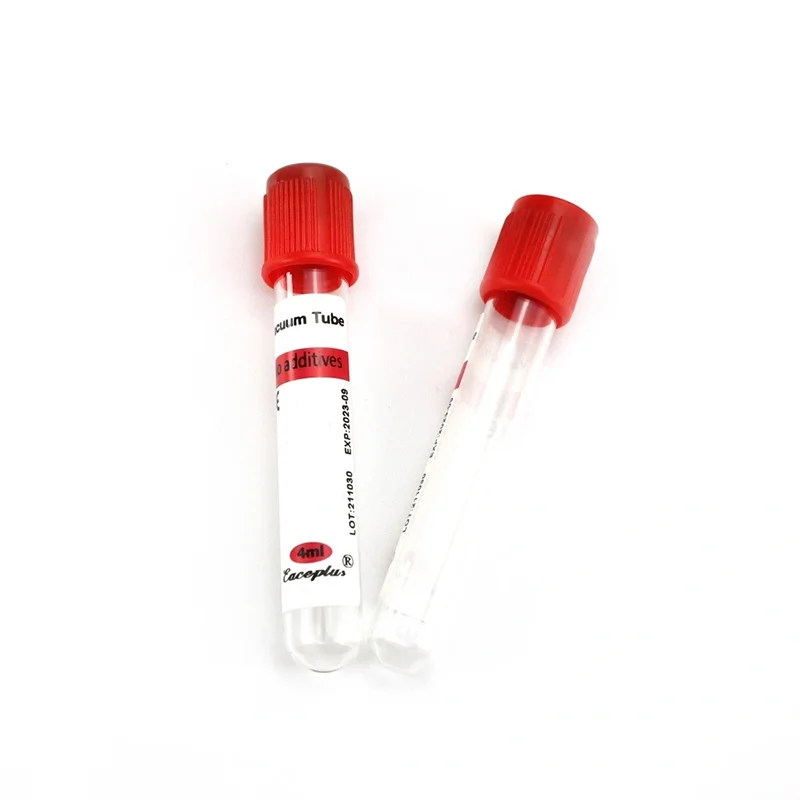 Additive free medical test tube for serum collection