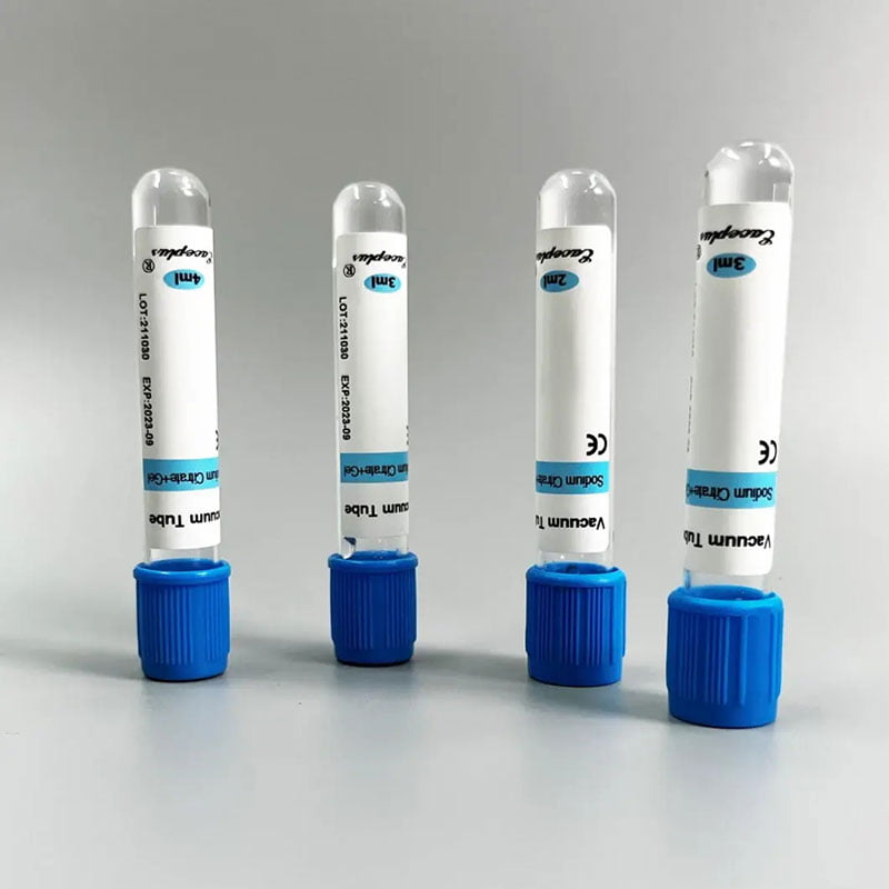 Sodium citrate blood sample collection tube