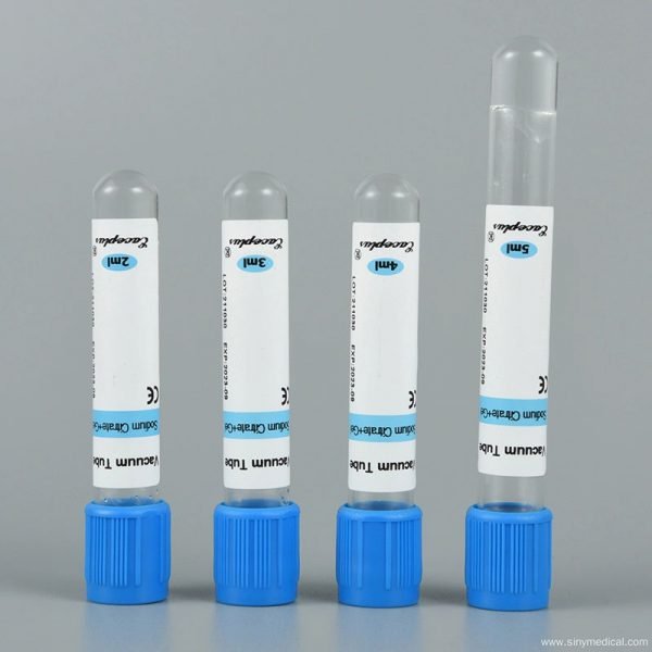 Sodium citrate blood sample collection tube