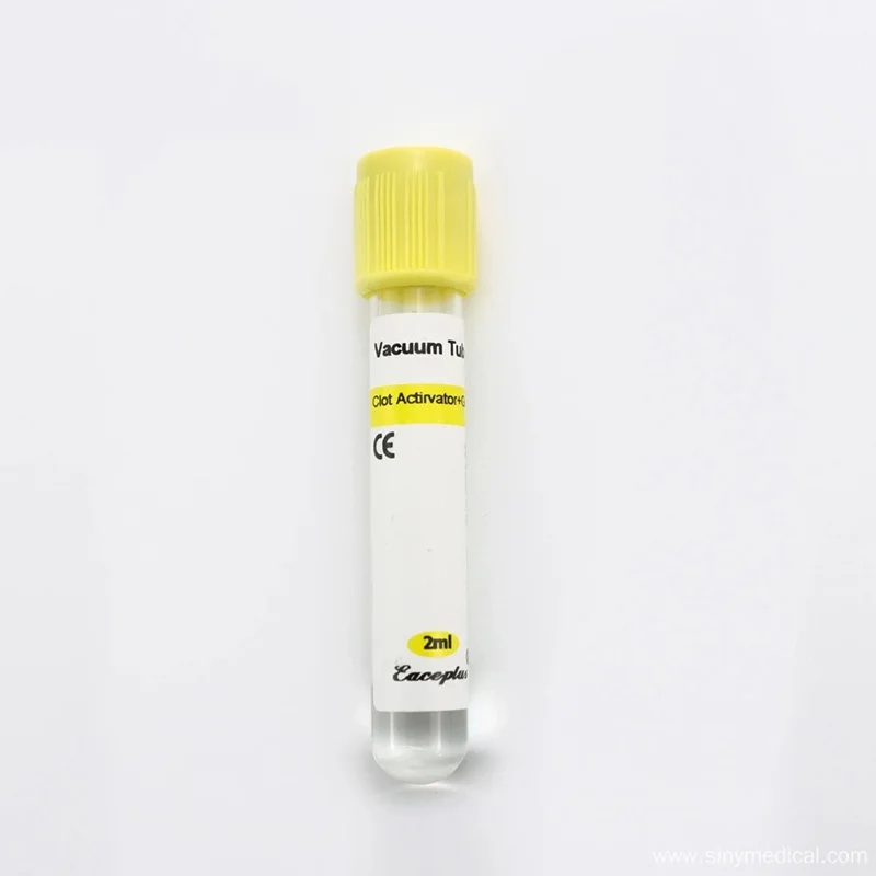 Yellow Top Disposable Product Vacuum Collection