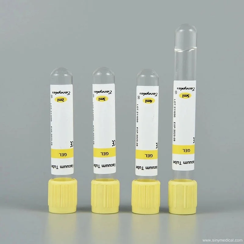 Custom collecting tube with gel + clot activator