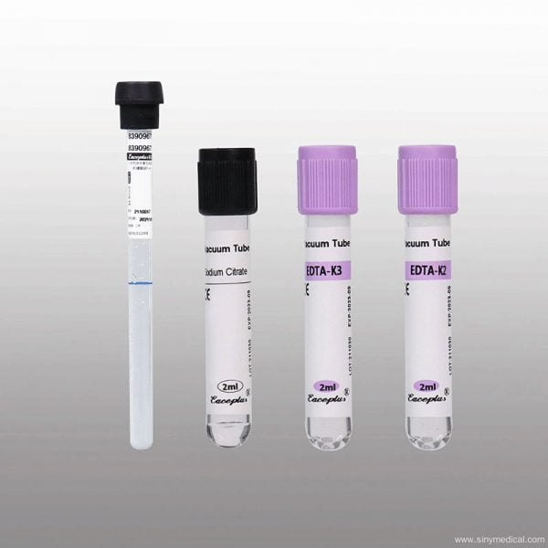 Disposable Vacuum Blood Collection Tube Custom Cap Tubes