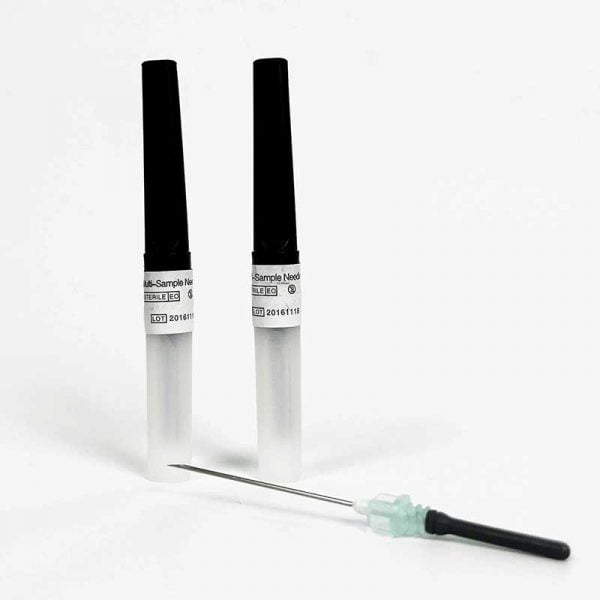 Disposable multi sample vacuum blood sampling needle