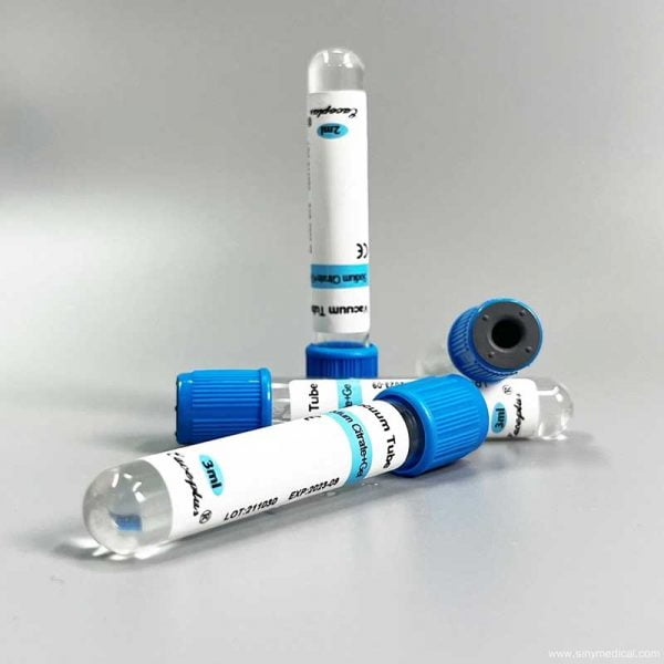 Disposable vacuum blood collection system tube with ISO
