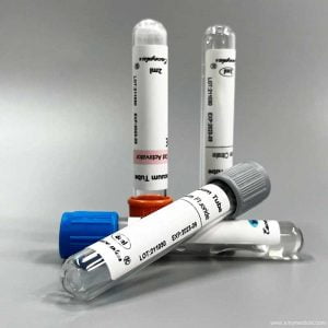 Disposable vacuum blood collection system tube with ISO