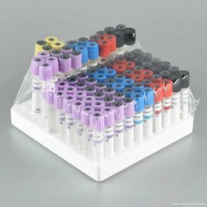 Sodium fluoride + EDTA K2 blood collection vessel