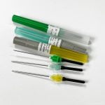 Sterile disposable multi sample vacuum blood sampling needle