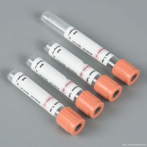 Vacuum blood collection vessel serum tube with CE