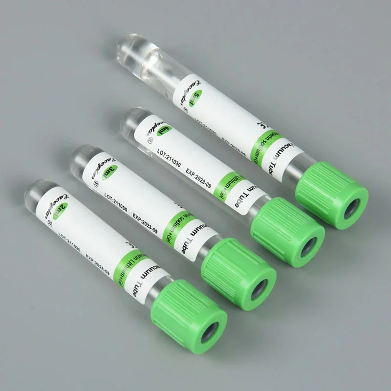 Vacuum blood vessel heparin lithium gel tube Vacuum blood vessel heparin lithium gel tube