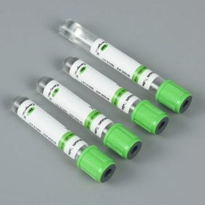 Vacuum heparin lithium gel for blood vessel collection