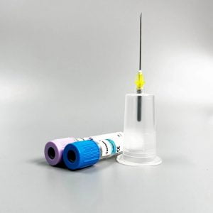 Vacuum tube pen type disposable blood sampling needle
