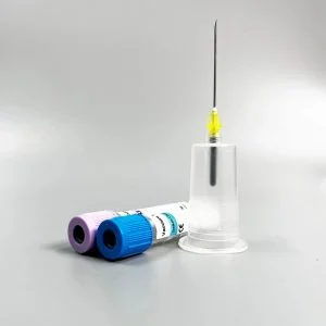 Vacuum tube pen type disposable blood sampling needle
