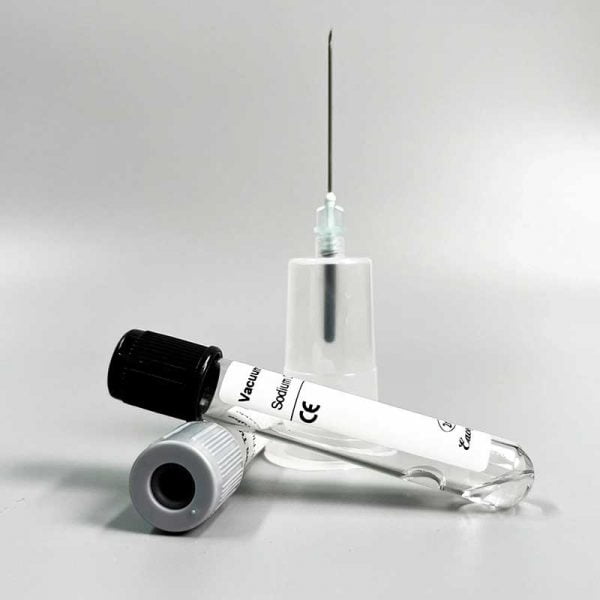 Visual window venous blood sample collection needle