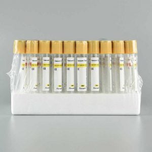 Yellow Cap Coagulant Disposable Blood Collection Vessel