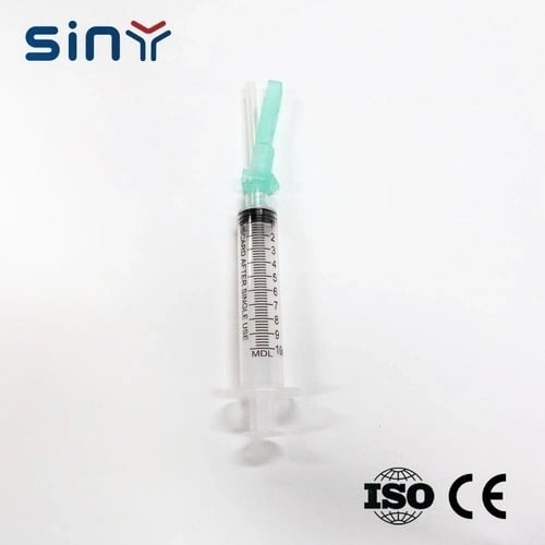 10ML Disposable Syringe Luer Lock with Safety Needle 1