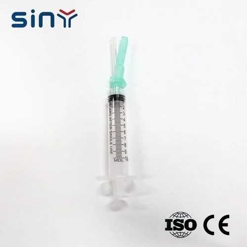 10ML Disposable Syringe Luer Lock with Safety Needle 1