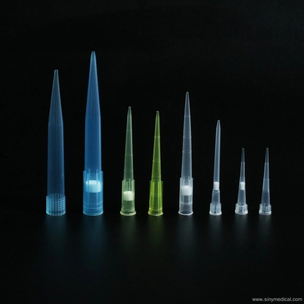 10UL 200UL Universal Disposable Plastic Filter Pipette Tips 6