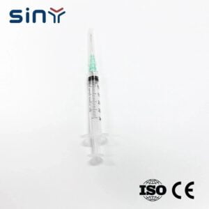 3 Parts Luer Slip 3ml Syringe with Needle 2