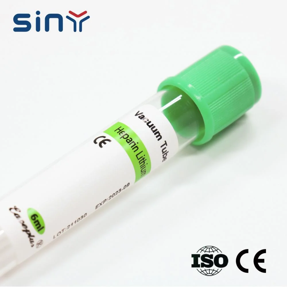 6ml Lithium Heparin Tube for Blood Collection