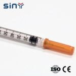 Disposable Insulin Syringe 1Ml 0.5ML With Fixed Needle 1