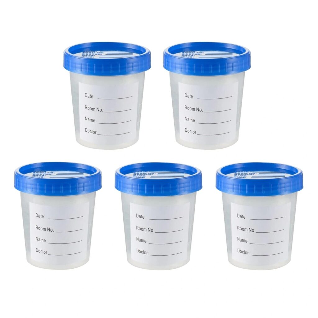 Hospital disposable plastic urine container 8