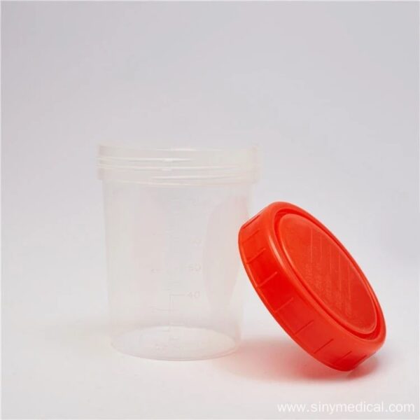 Hospital disposable plastic urine container 9