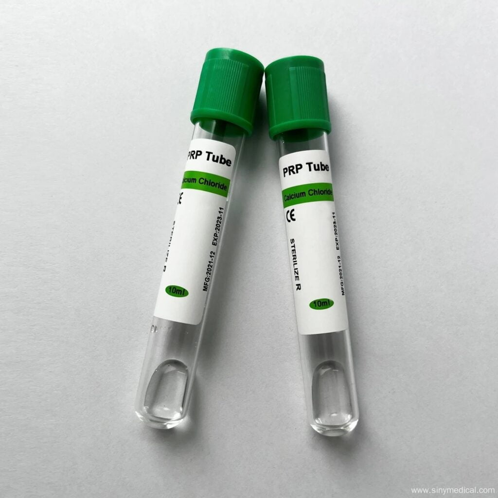 PRP tube for collecting plasma calcium chloride 3 1