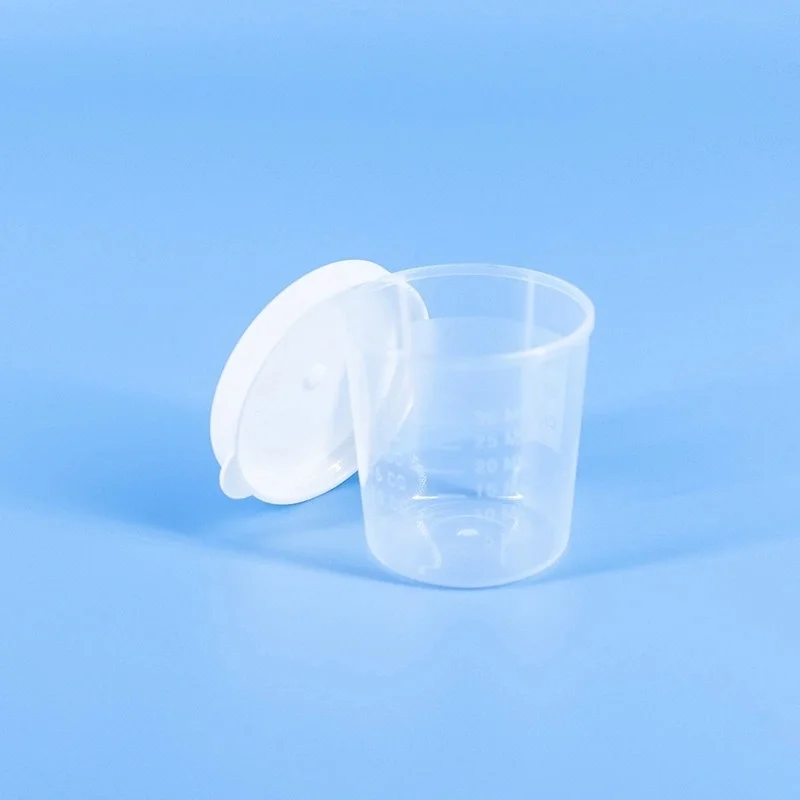 Professional disposable 40ml urine container with screw cap 2