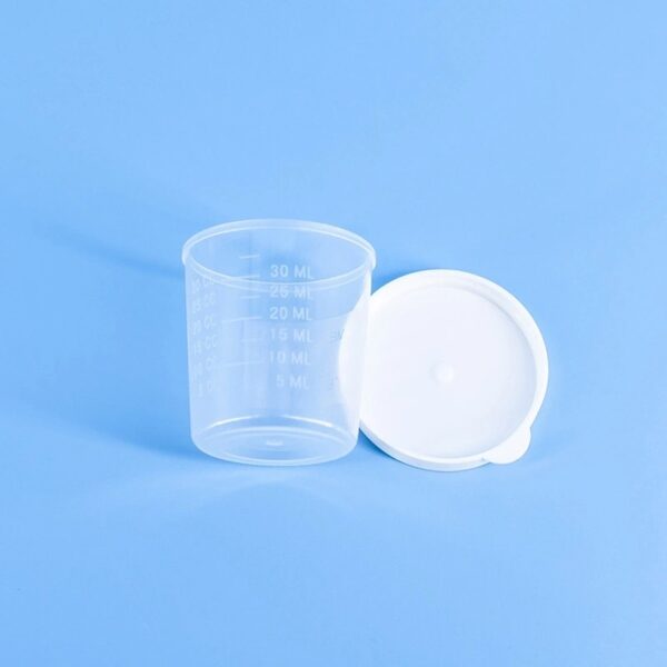 Professional disposable 40ml urine container with screw cap 3