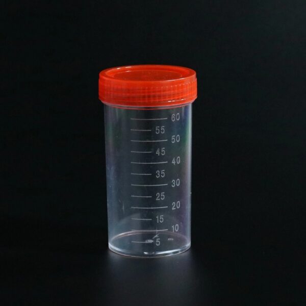 Professional disposable 40ml urine container with screw cap 5