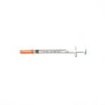 Sterile Disposable Medical Insulin Syringe with Orange Cap 2