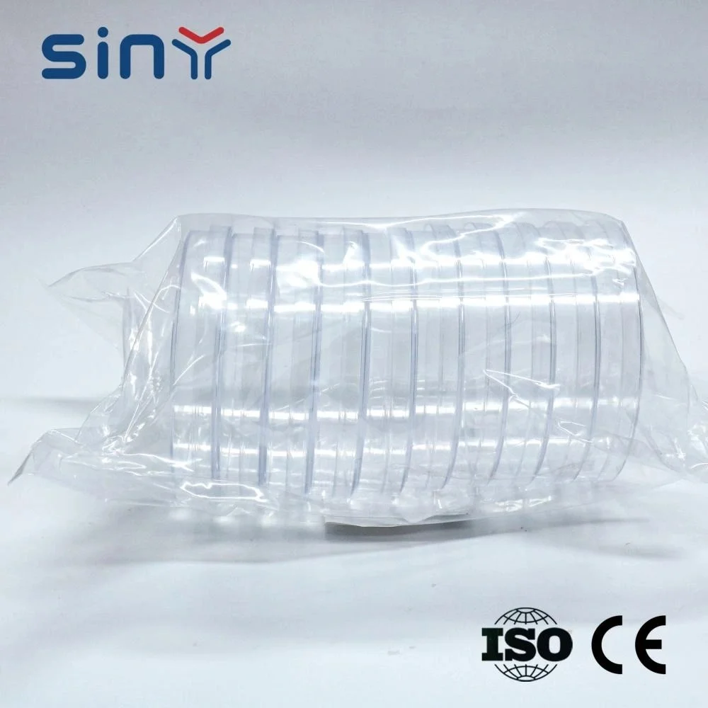 Science Round Plastic Polystyrene Sterile Petri Dish 10
