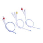 Silicone Coated Latex Foley Catheter 3 Way Standard