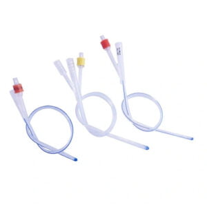 Silicone Coated Latex Foley Catheter 3 Way Standard