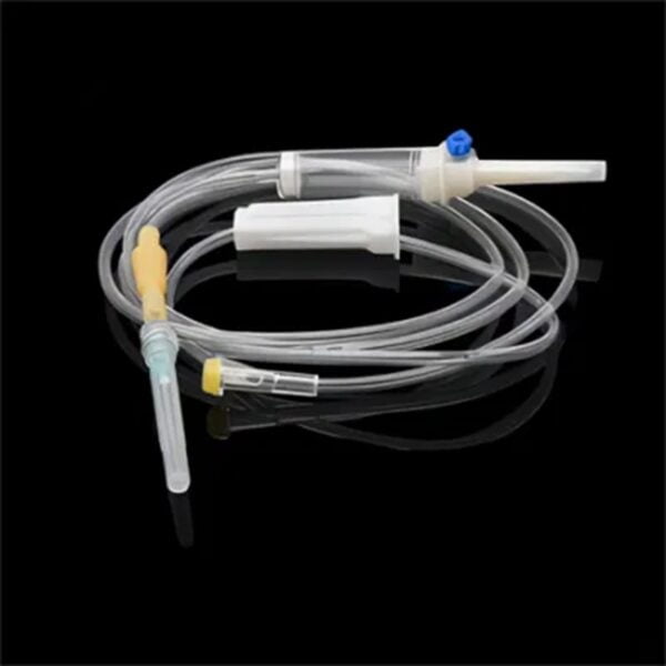 Medical Disposable IV Infusion Giving Set with Luer Lock Y Connect
