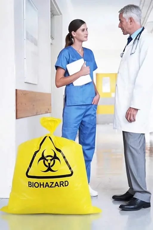 Production Process Medical Waste Bag