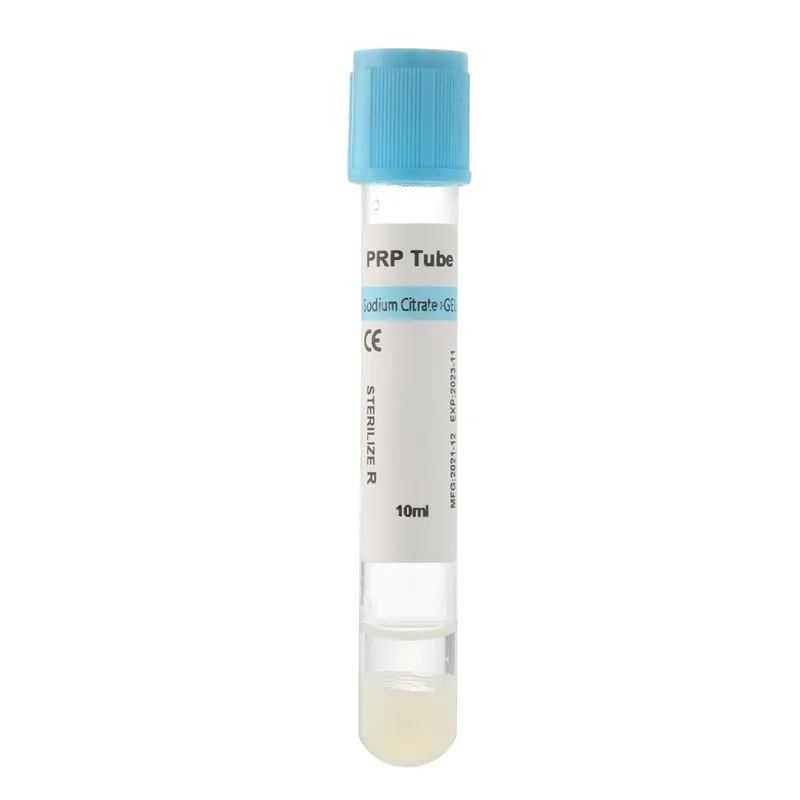 PRP Tube 10ml Sodium Citrate+Gel+Biotin Platelet Rich Plasma Tube For Hair Loss