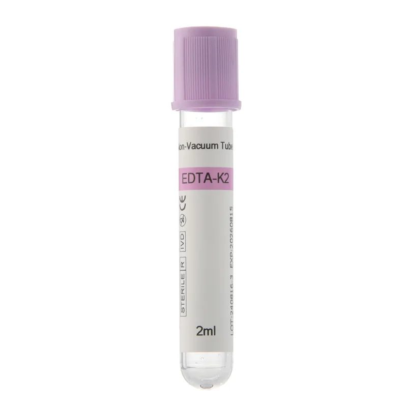 2ml Non Vacuum EDTA K2 Tubes