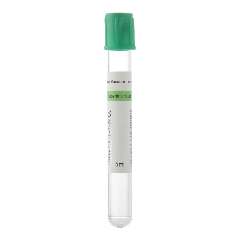 5ml Lithium Heparin Tube for Non Vacuum Tube