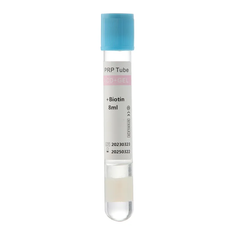 PRP Tube 8ml ACD+GEL Biotin For Blood Collection