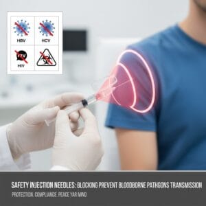 Safety Injection Needles Prevent Bloodborne Disease Transmissions